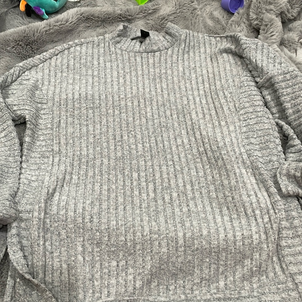 SHEIN grey long sleeve high neck